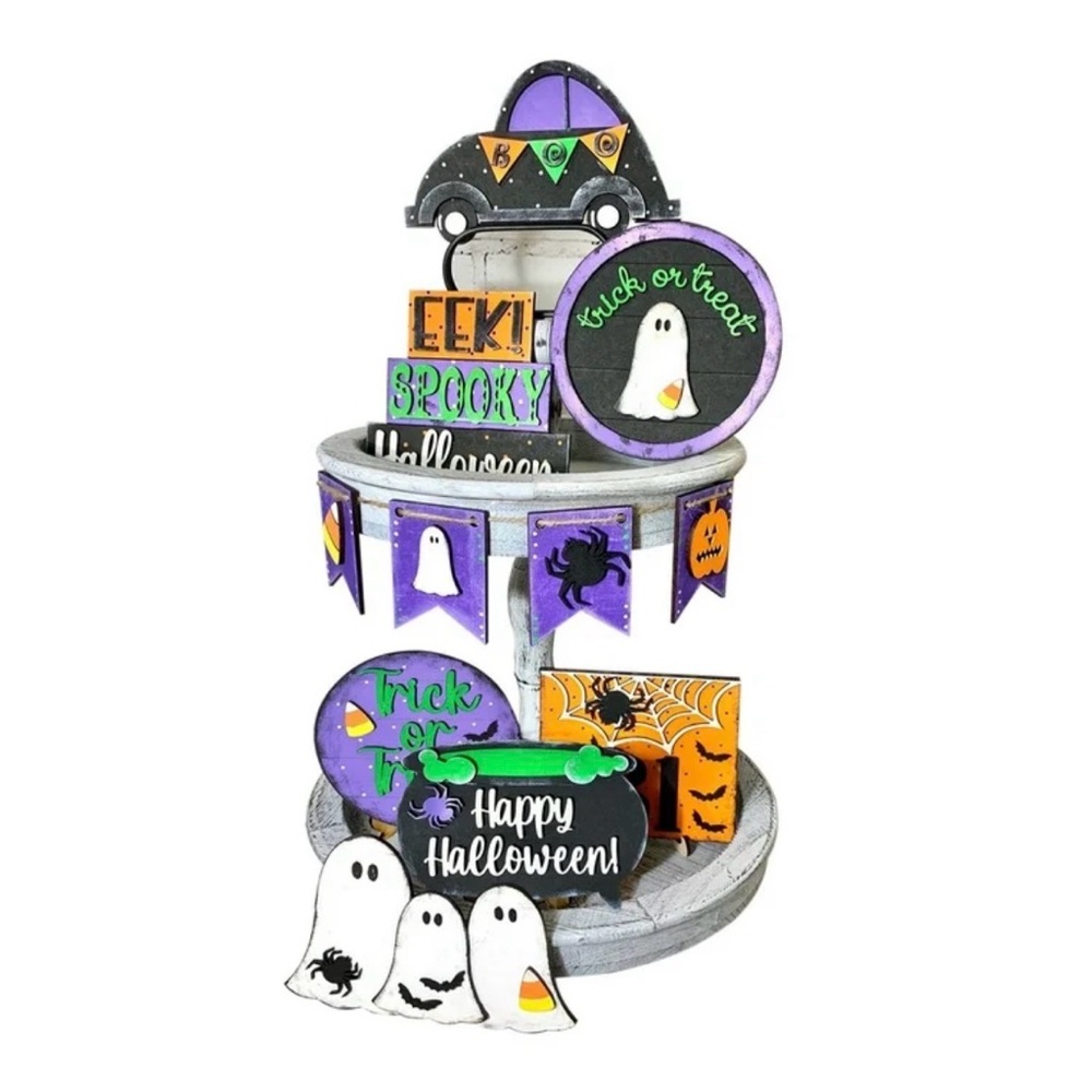 Herrnalise 10 Pcs Halloween
Spooky Halloween Party Decoration Set (New)